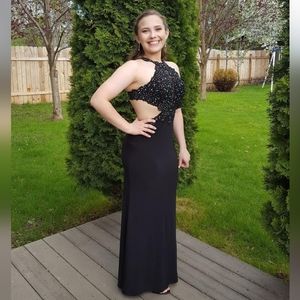 Alyce Paris Black Sequin Dress